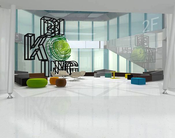 二樓辦公室大廳裝修設(shè)計(jì)實(shí)景圖