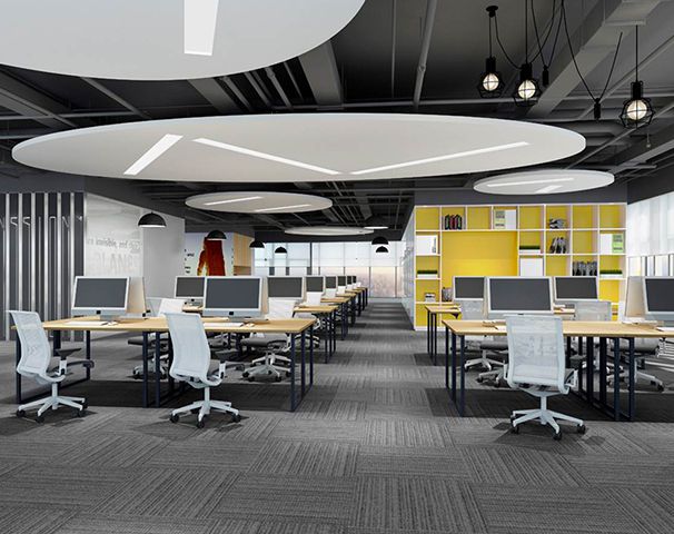 員工區(qū)辦公室裝修實景圖