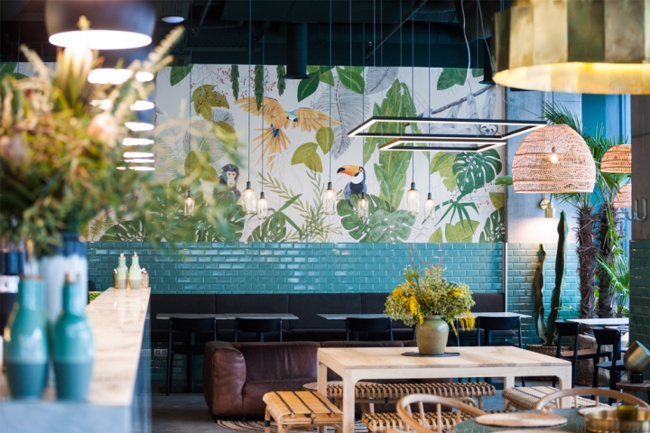 春意盎然的環(huán)保餐廳設(shè)計