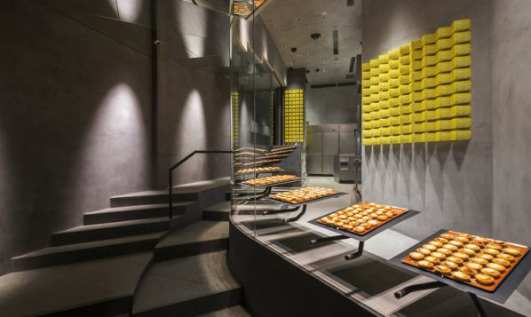 工業(yè)風辦公室設計的芝士蛋撻品牌店